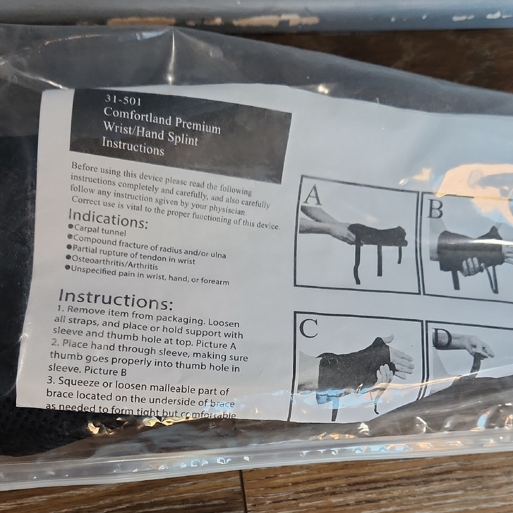 NIB Comfortland Premium Wrist Hand Splint
